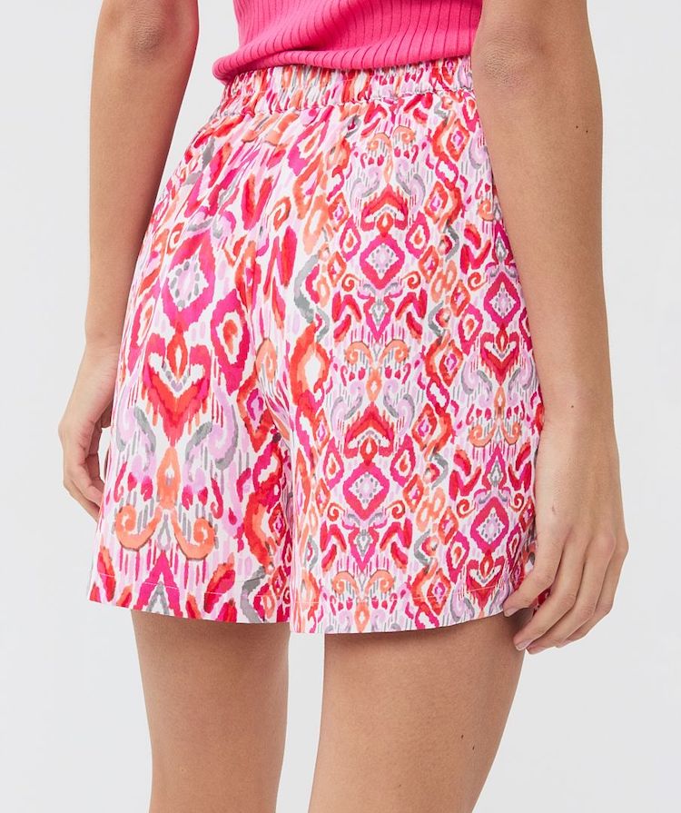 Abstract Print Shorts