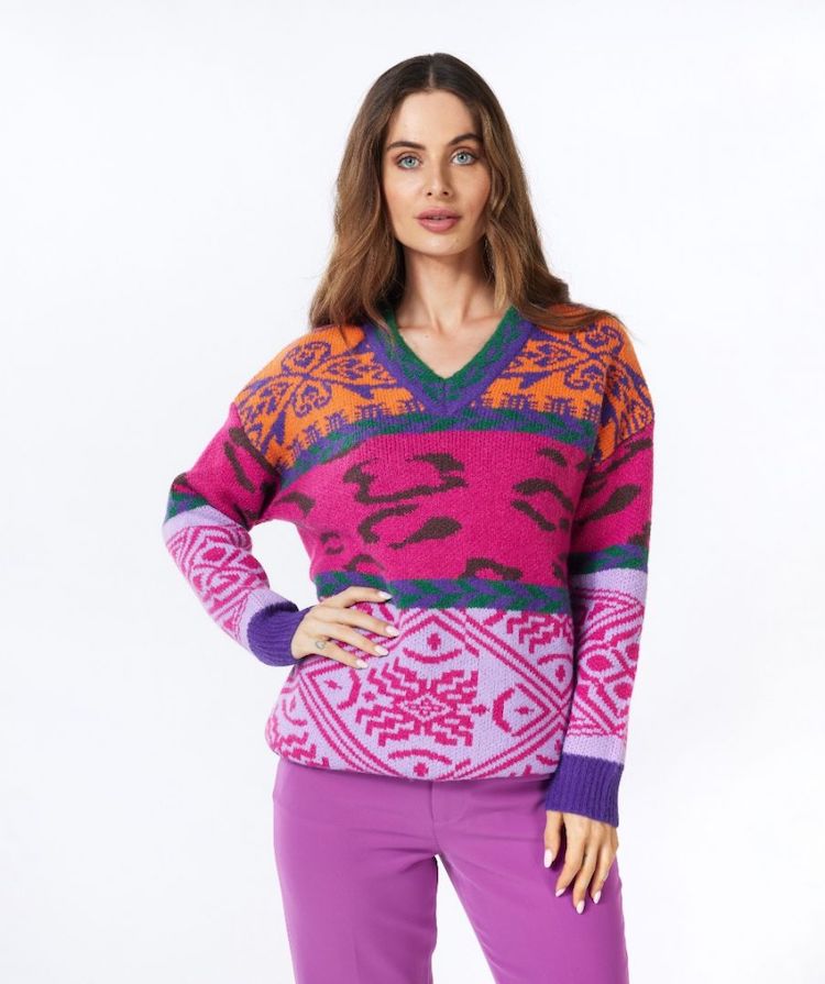 Jacquard Colored Sweater