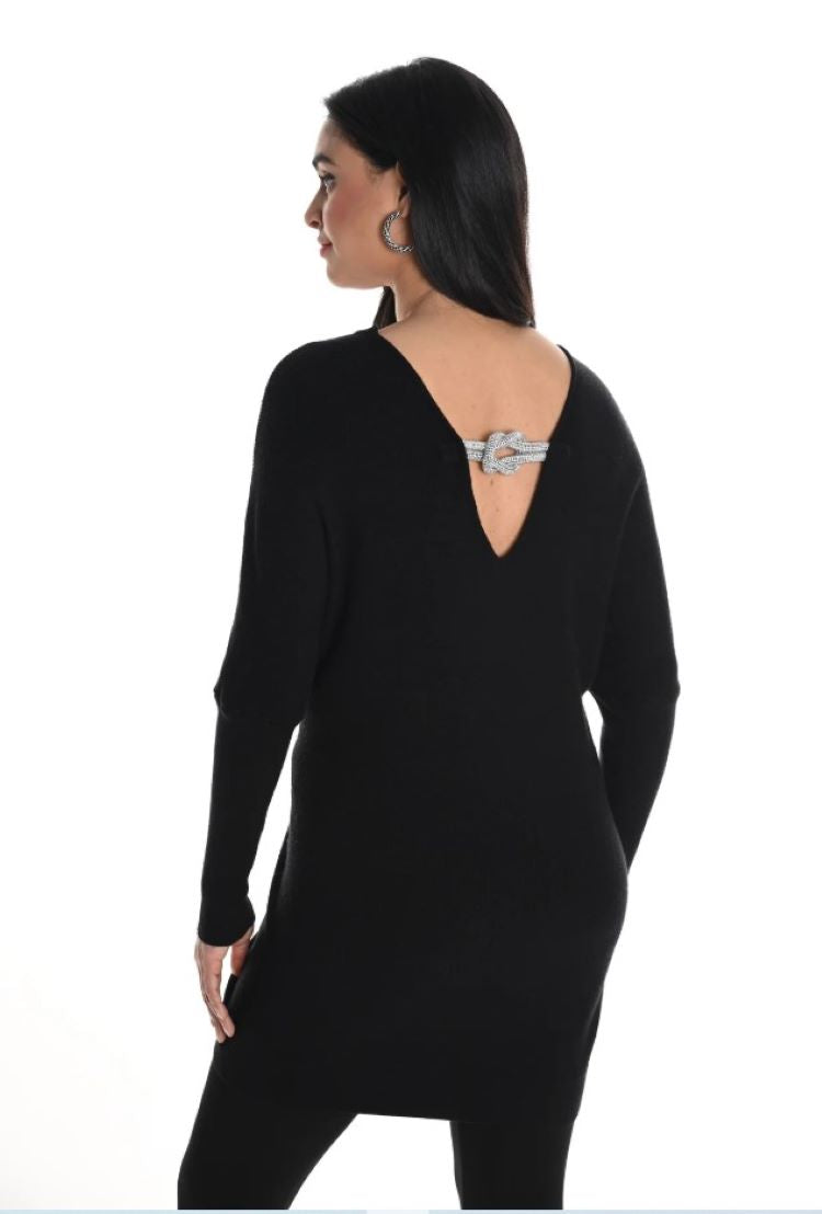 Long Sleeve Open Back Tunic