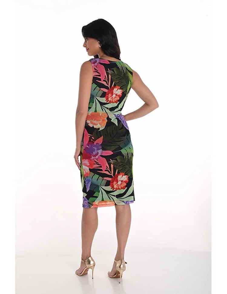 Tropical Print Dress