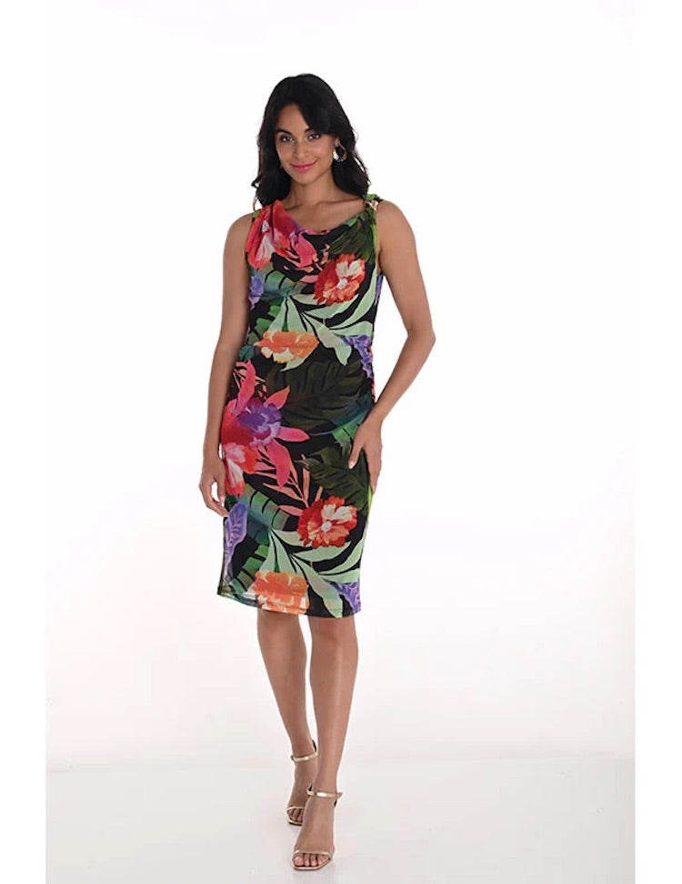 Tropical Print Dress