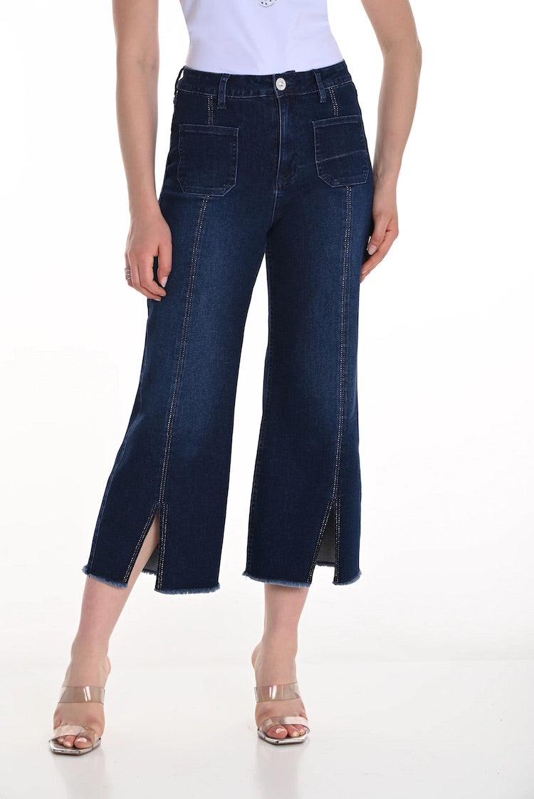 High-waisted Cropped Trousers