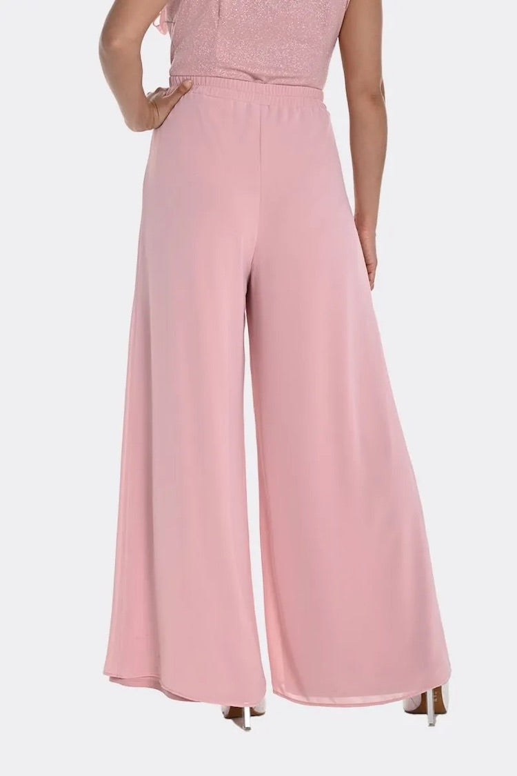 Chiffon Overlay Wide Leg