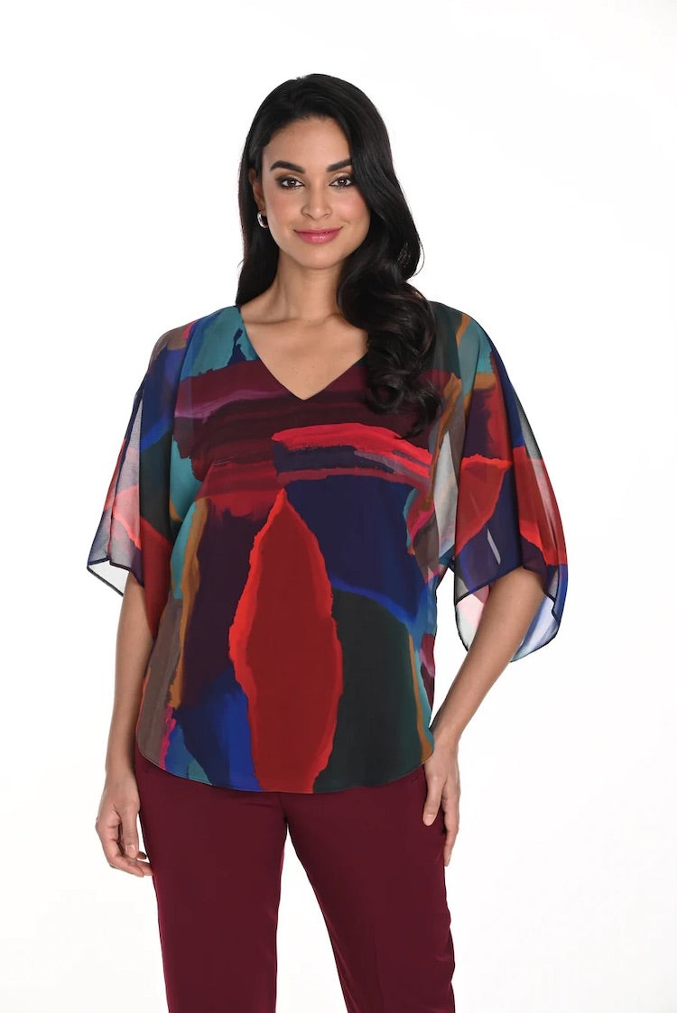 Abstract Print Blouse