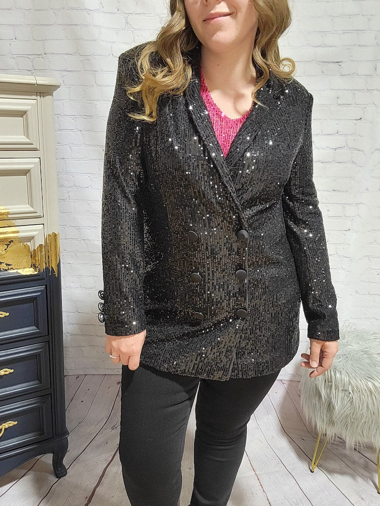 Blazer de lentejuelas