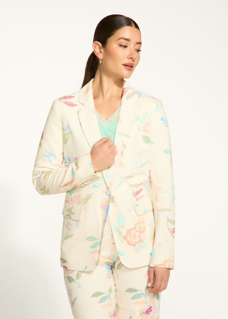 Abstract Print Blazer