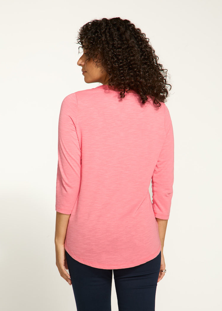 V-Neck 3/4 Sleeve Top