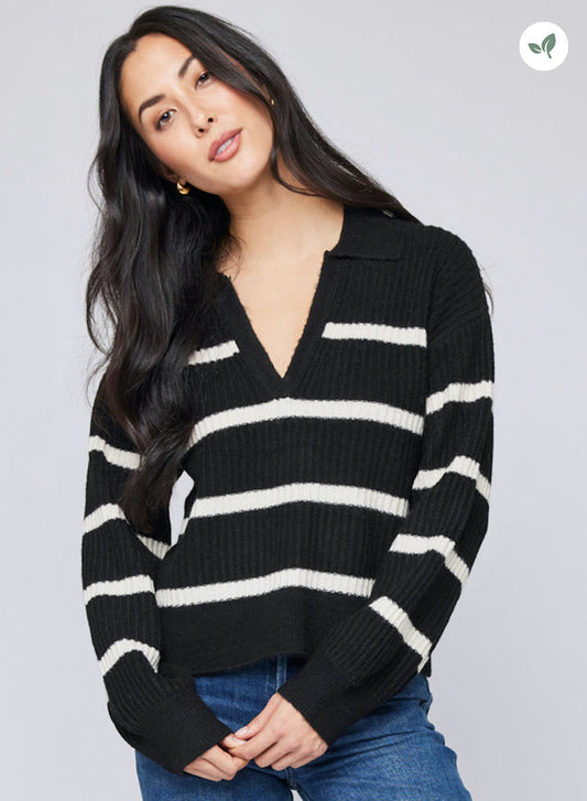 Beckett Collared Knit Sweater