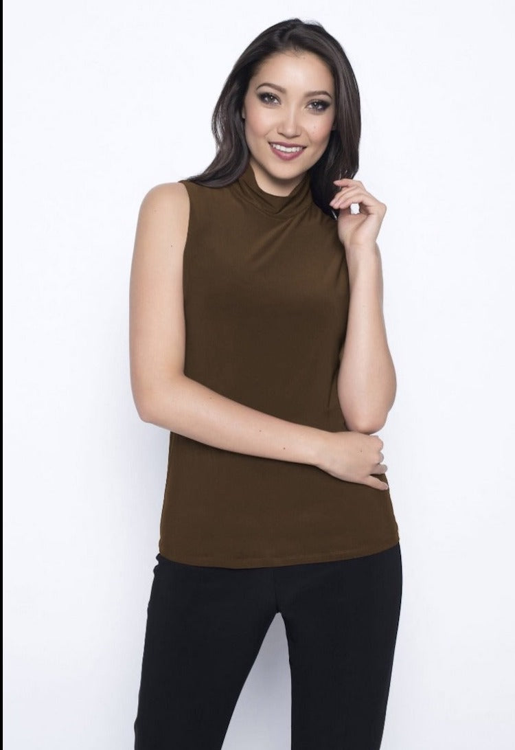 Sleeveless Cowl Neck Top