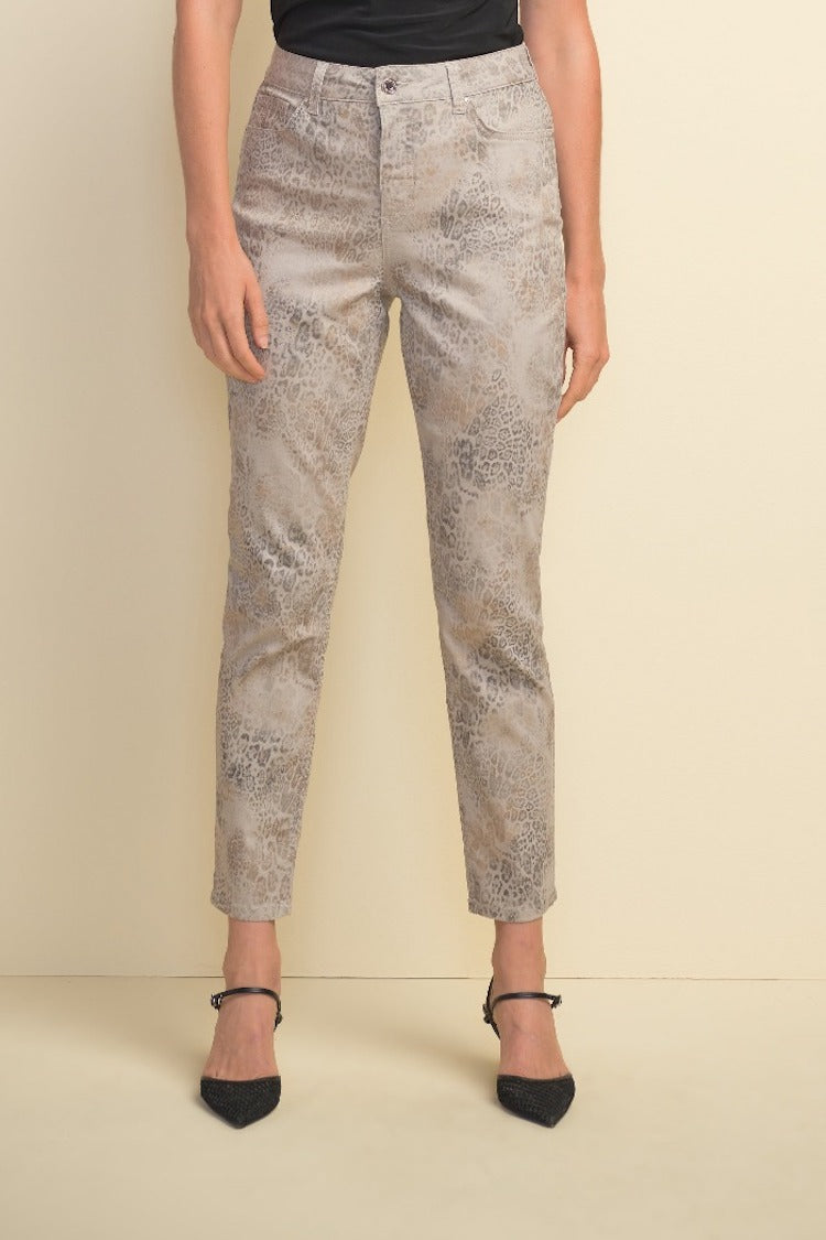 Metallic Animal Print Pant