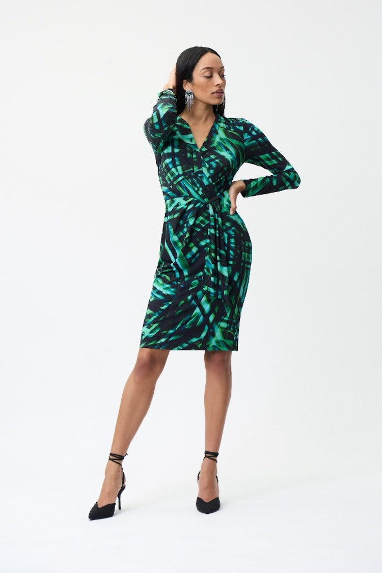 Printed Wrap Dress