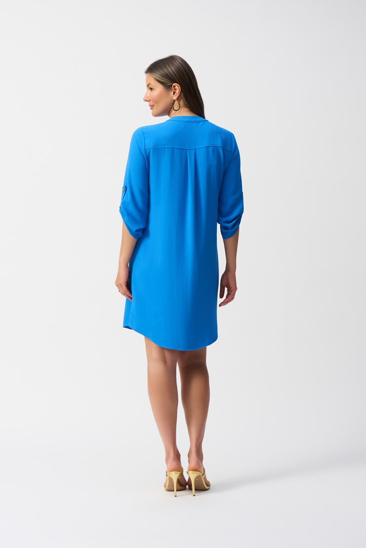 Mini High-neck Shift Dress