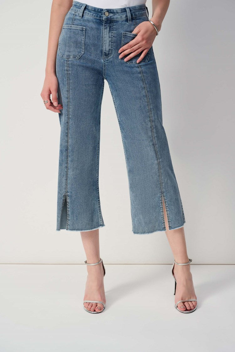 High-waisted Cropped Trousers