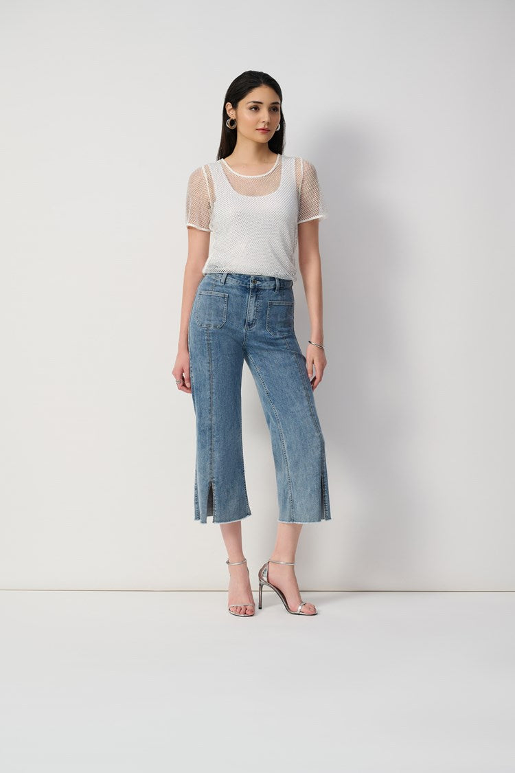 High-waisted Cropped Trousers