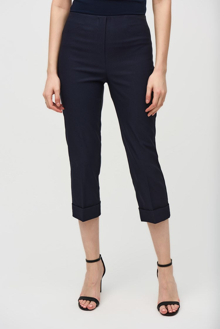 Tapered Leg Crepe Pants