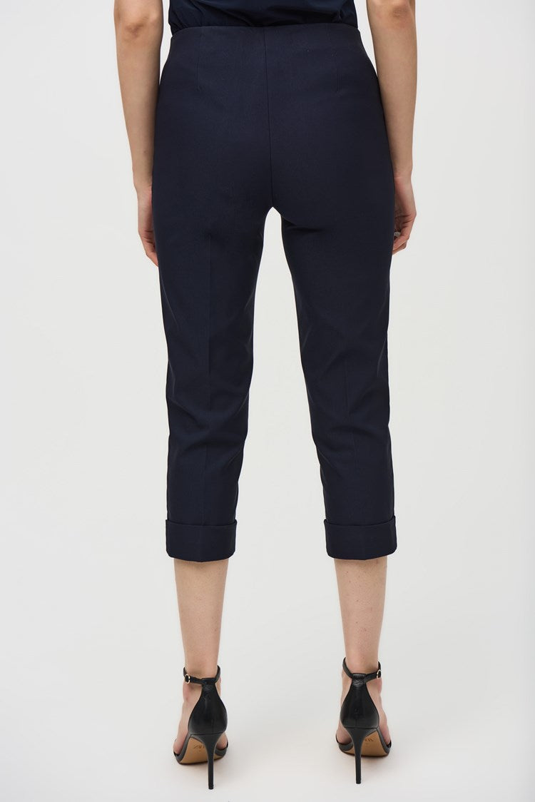 Tapered Leg Crepe Pants