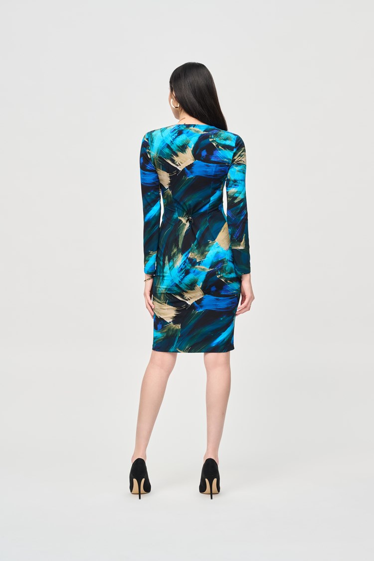 Bohemian Abstract Wrap Dress