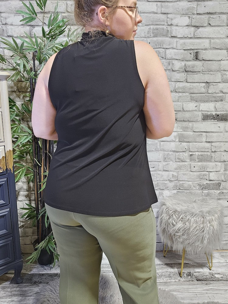 High-neck Casual Tank Top