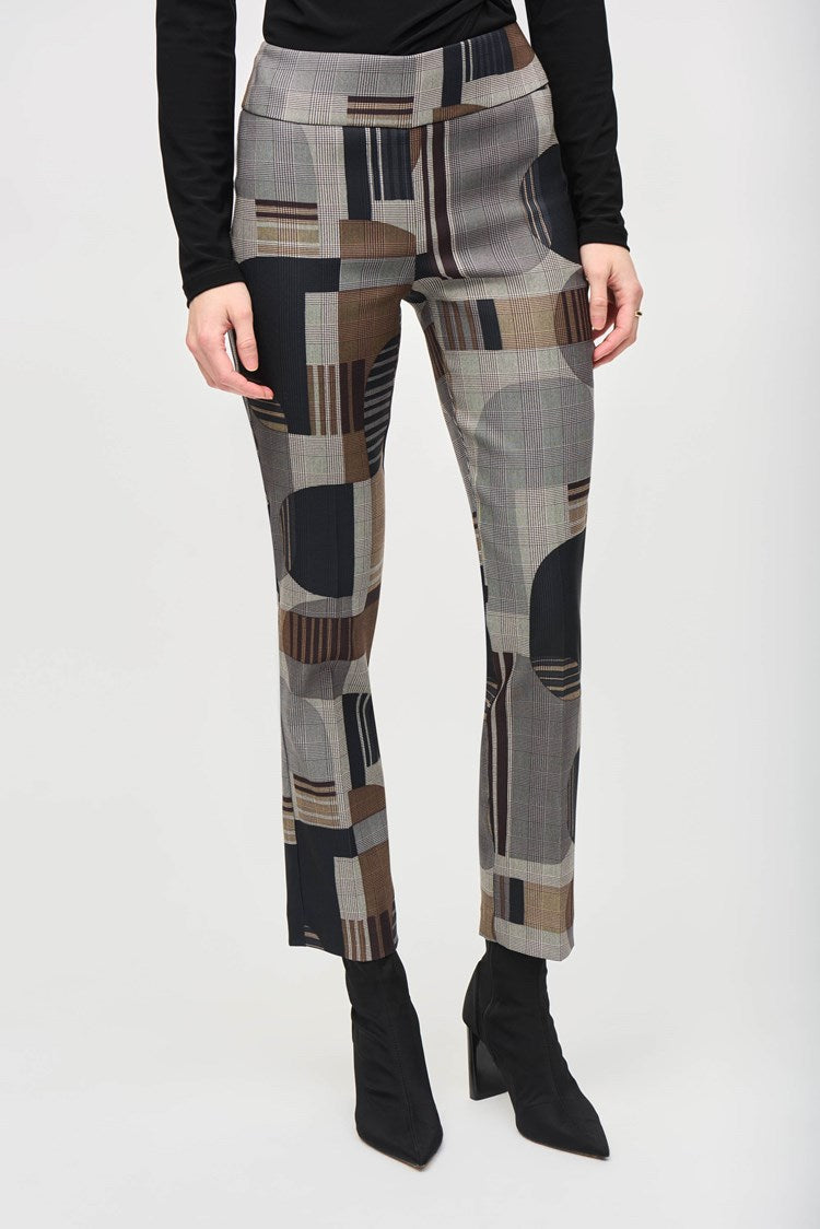 Bohemian Geometric Slim-fit Trousers