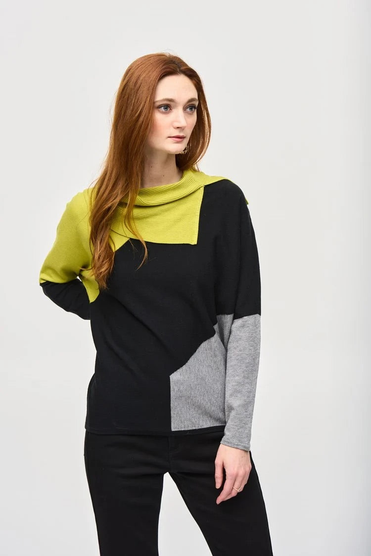 Color-block Sweater Top