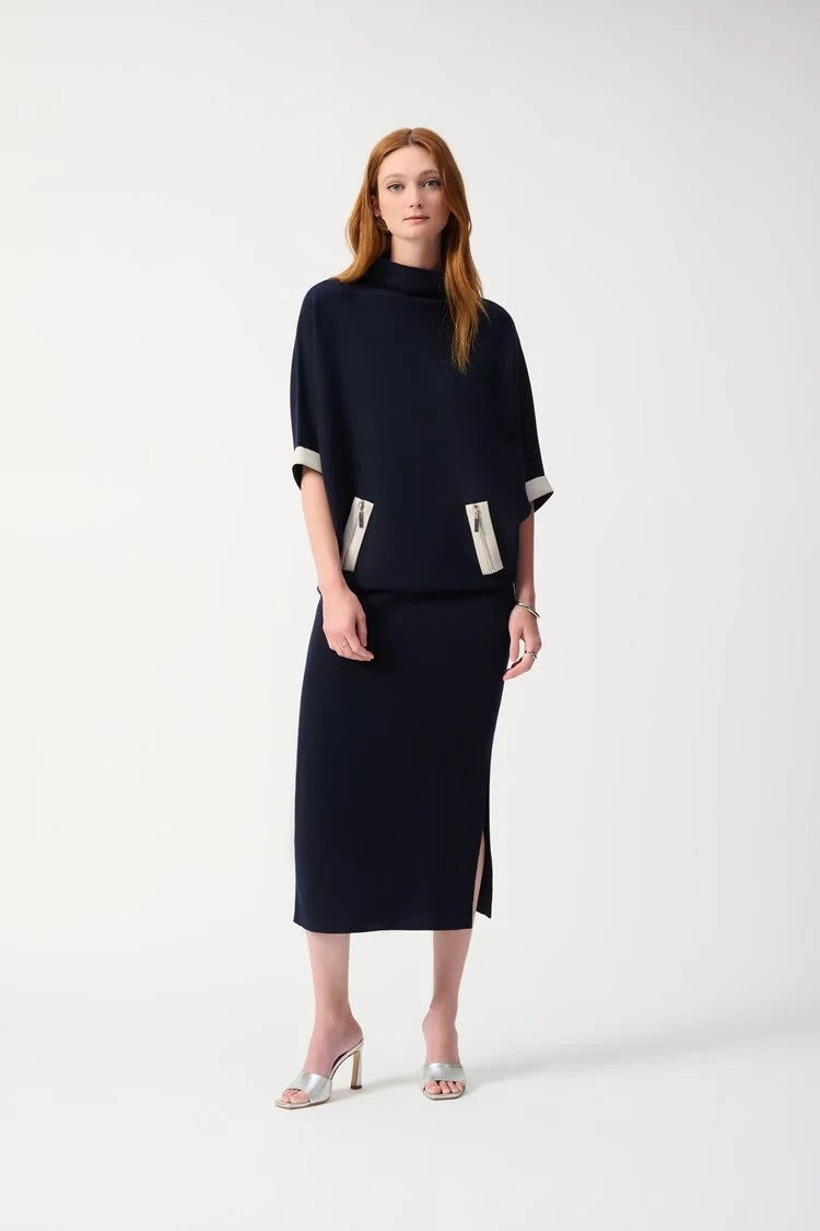 Minimalist High-rise Midi Skirt