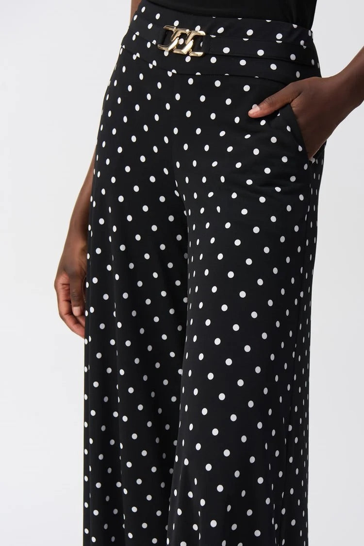 Polka Dot Wide-leg Trousers