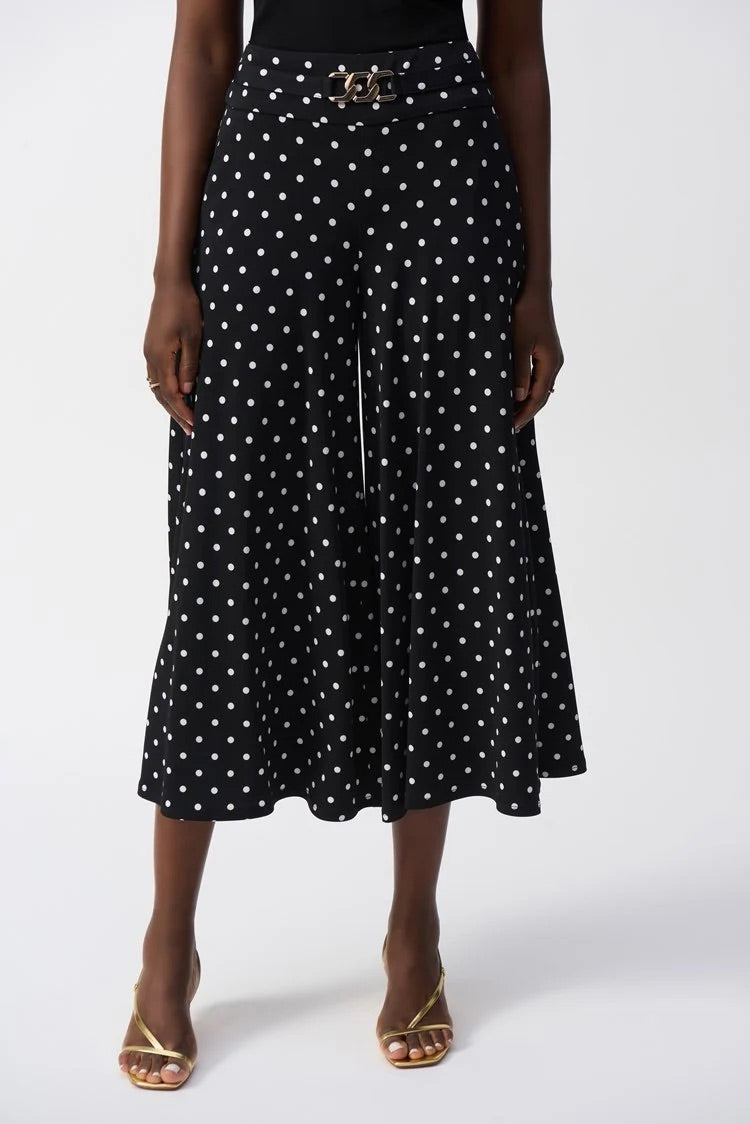 Polka Dot Wide-leg Trousers