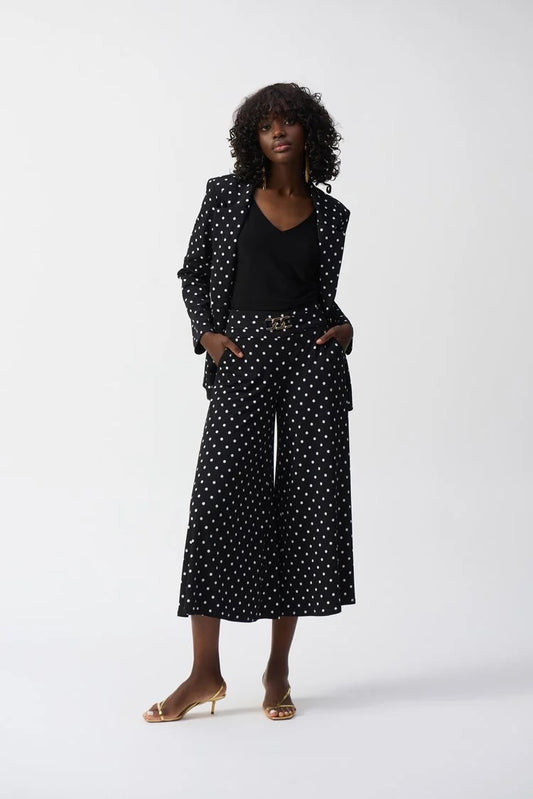 Polka Dot Wide-leg Trousers