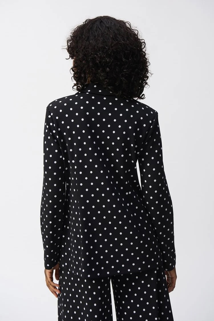 Polka Dot Hip-length Blazer