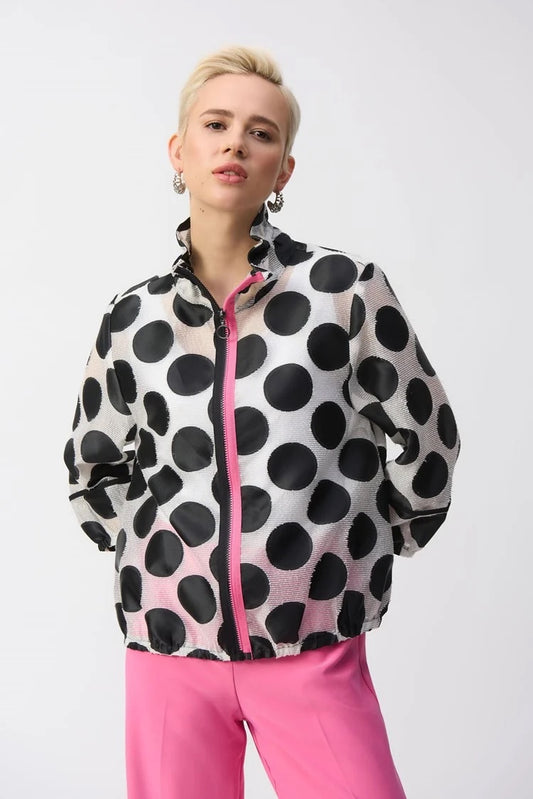 Polka-dot Relaxed Fit Jacket