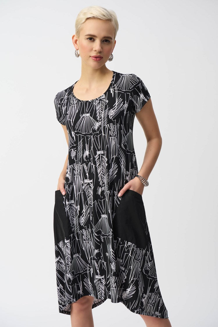 Knee-length A-line Dress