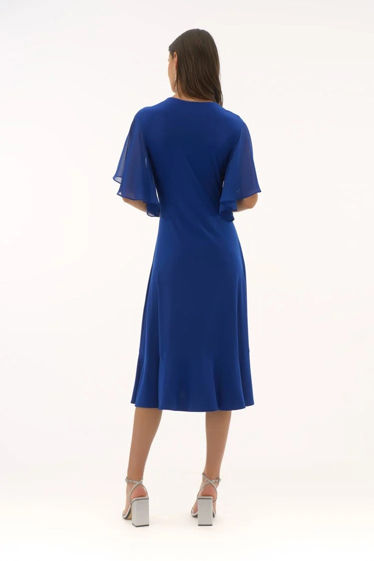 Knee-length Wrap Dress