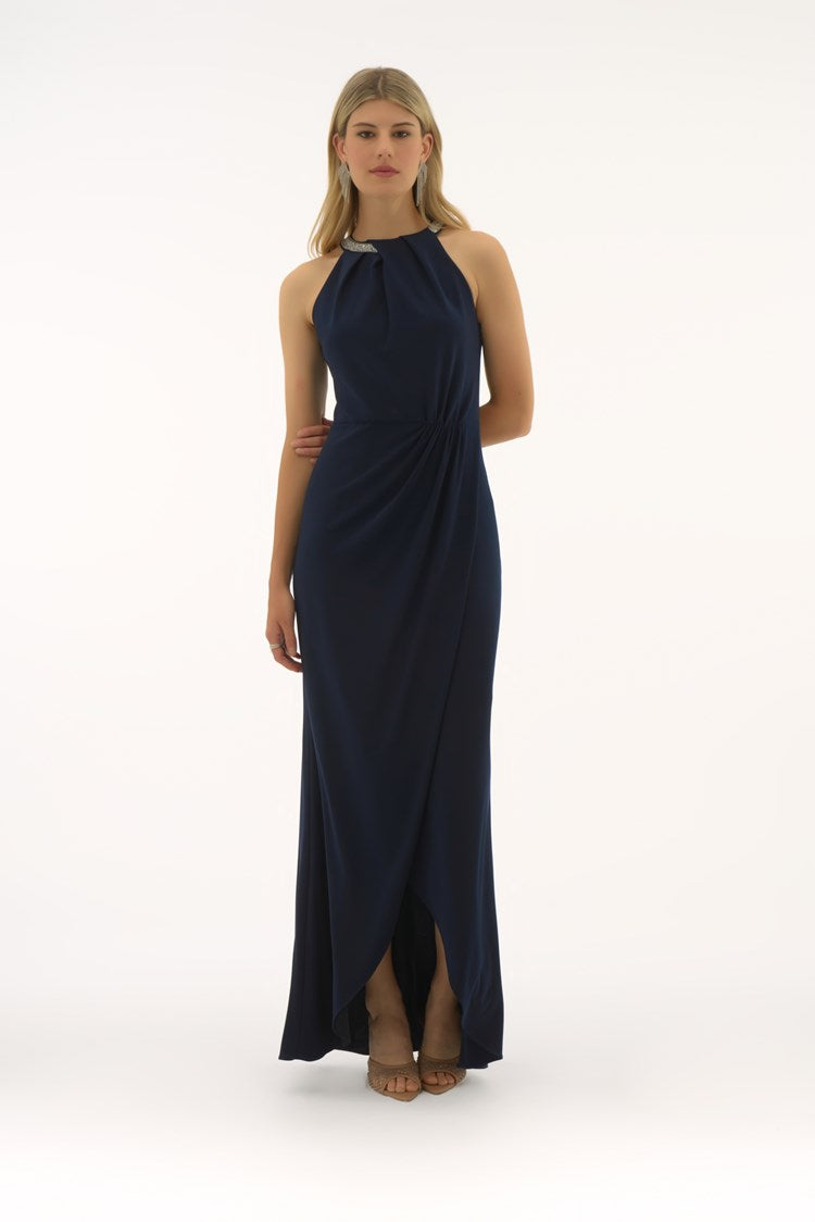 Formal Maxi Wrap Dress