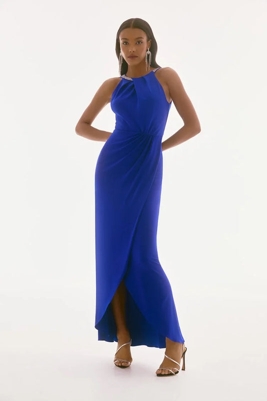 Formal Maxi Wrap Dress