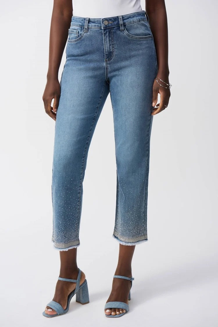 High-waisted Ankle-length Jeans