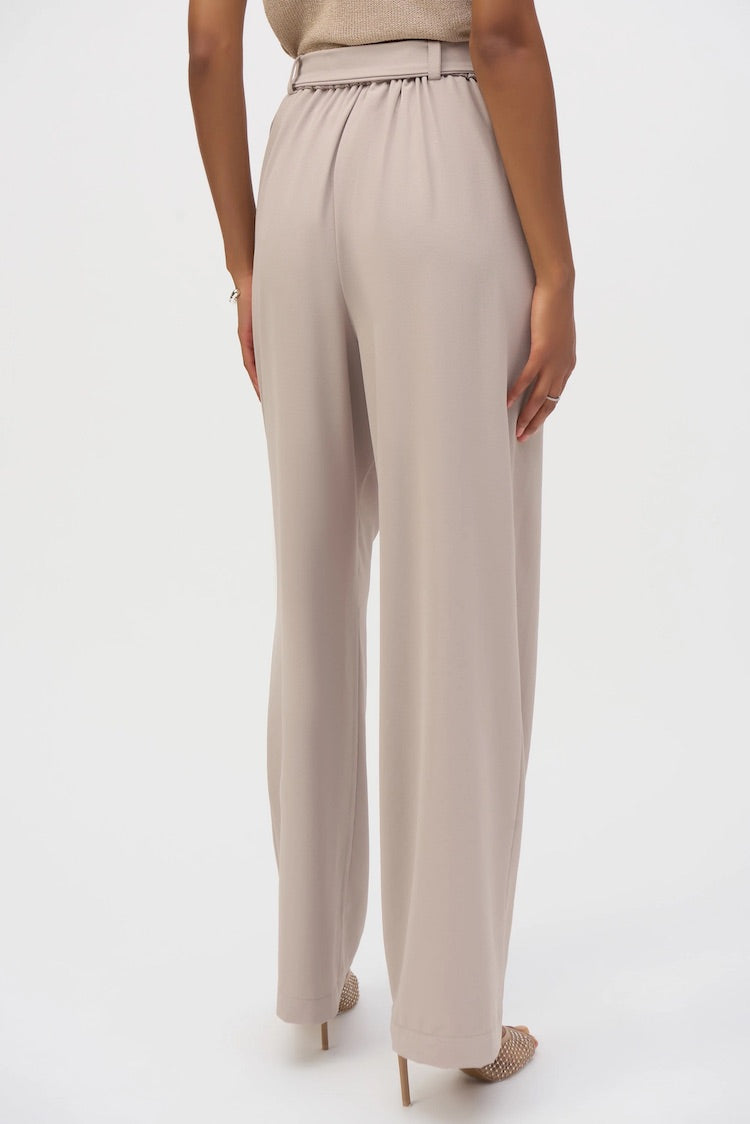 Wide-Leg Pull-On Pants