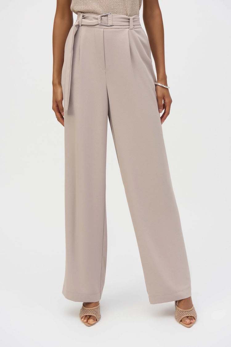 Wide-Leg Pull-On Pants