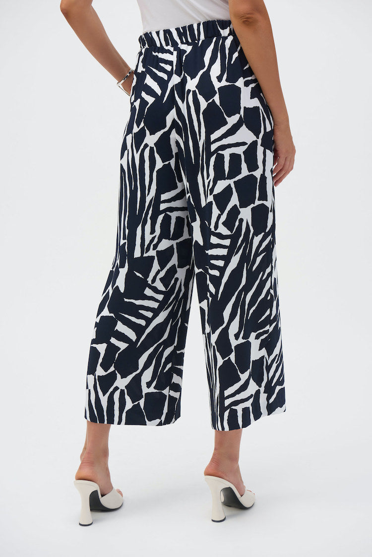 Wide-leg Abstract Trousers