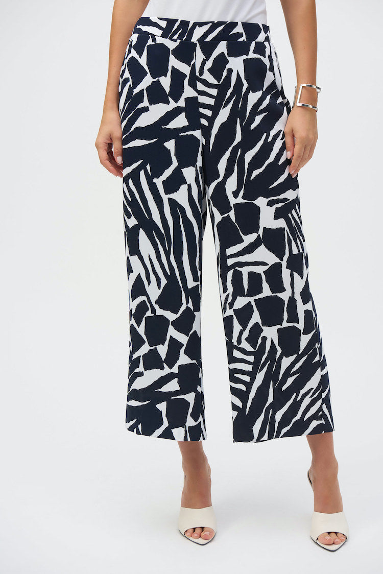 Wide-leg Abstract Trousers