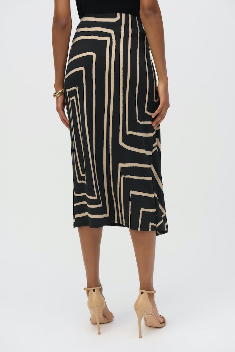 High-waist Midi Wrap Skirt