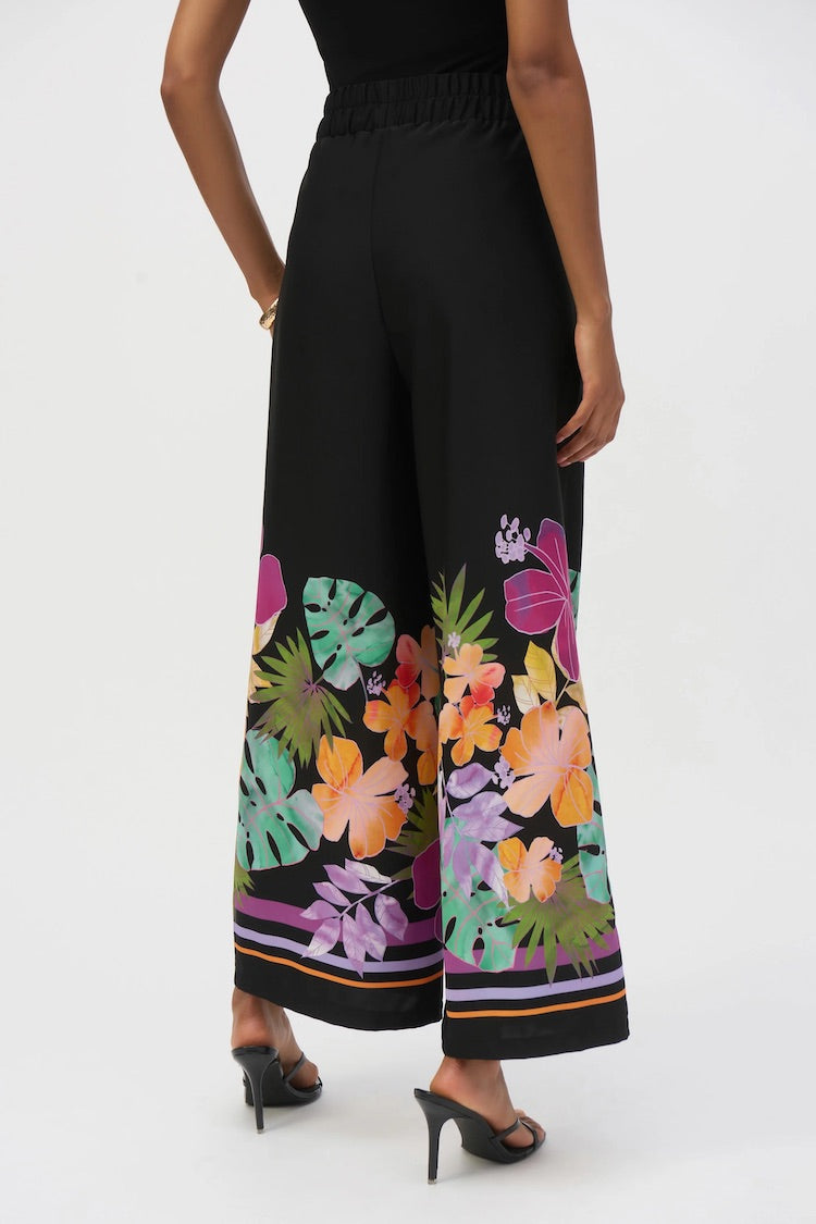 Floral Palazzos With Drawstring