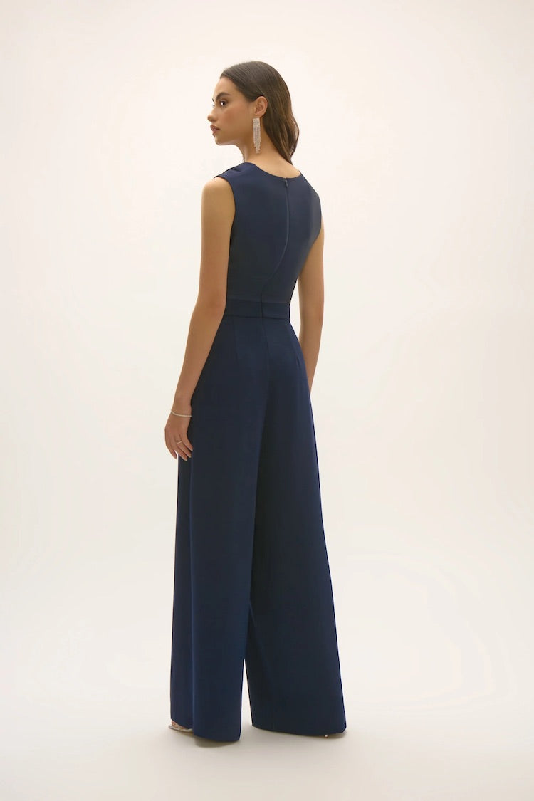 Sleeveless Cowl Neck Jumpsuit