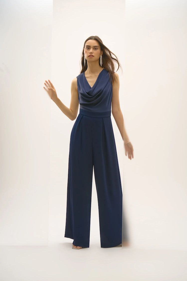 Sleeveless Cowl Neck Jumpsuit