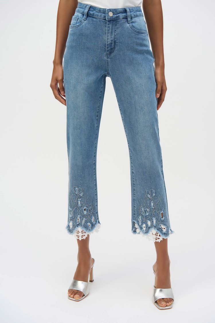 High-waisted Cropped Jeans