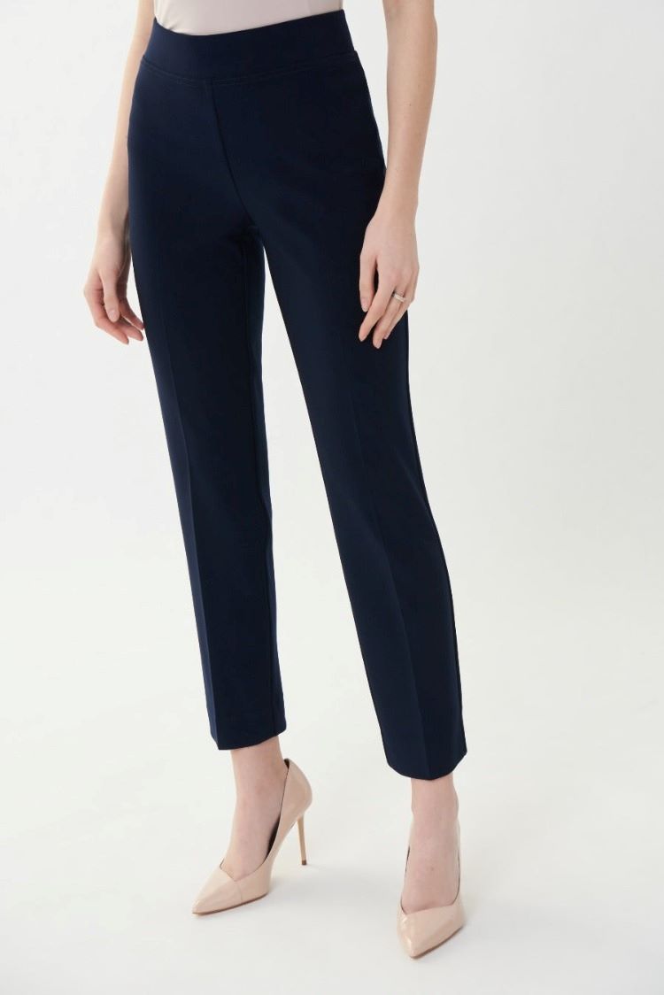 Joseph Ribkoff Style: 143105 Amelia straight cut dress pants midnight front view