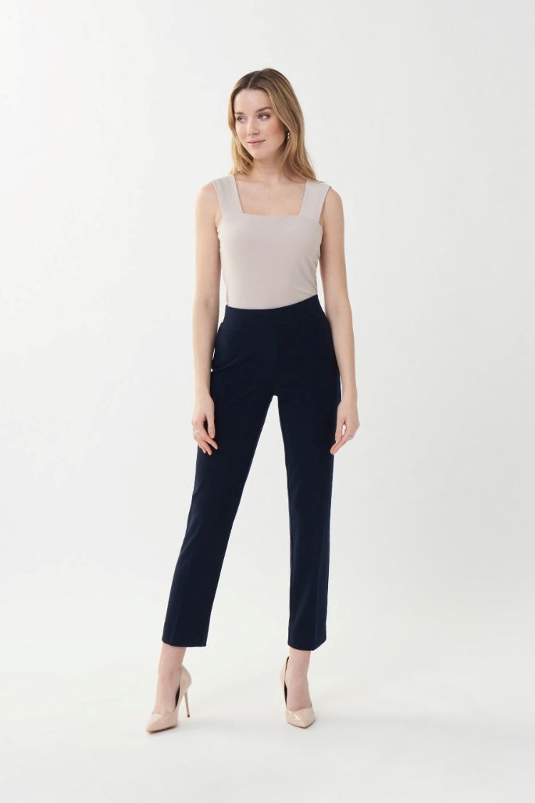 Joseph Ribkoff Style: 143105 Amelia straight cut dress pants midnight full body