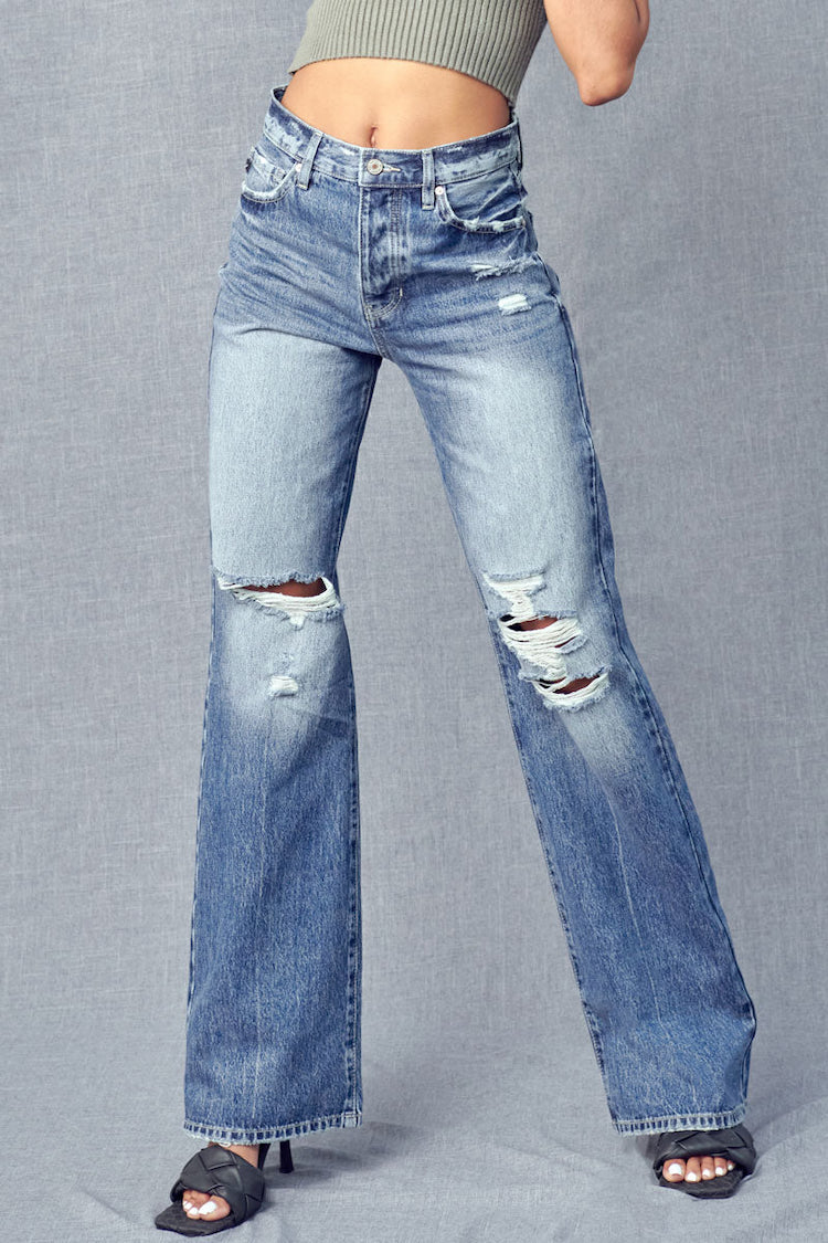 Lydia Ultra High Rise 90's Flare Jeans