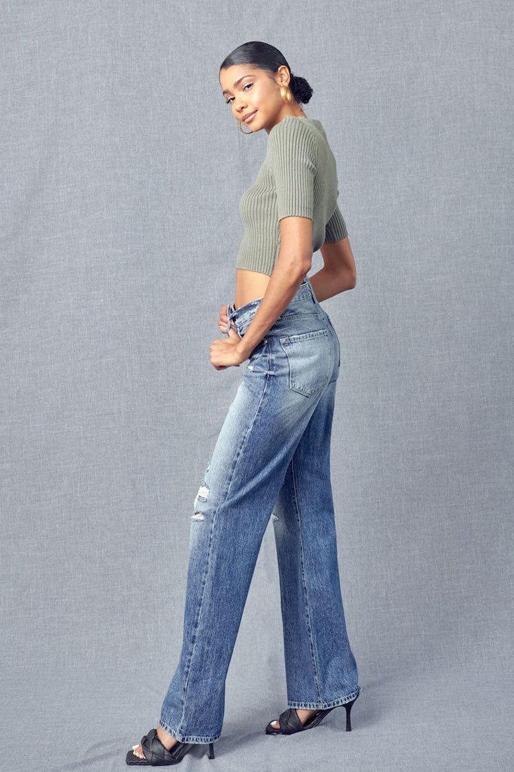 Lydia Ultra High Rise 90's Flare Jeans