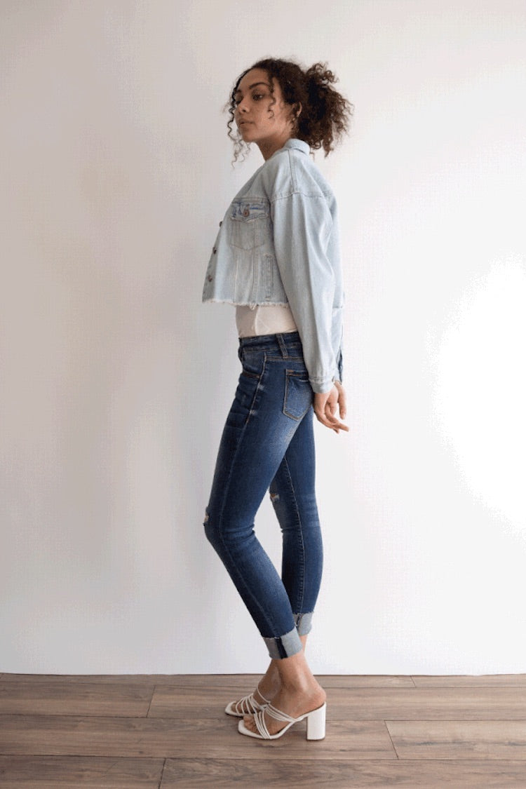 Stella Low Rise Ankle Skinny Jeans