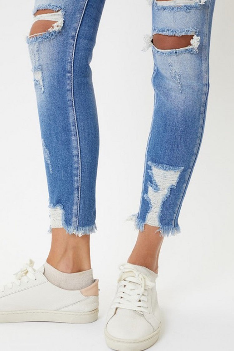 Jean skinny Lys effet vieilli